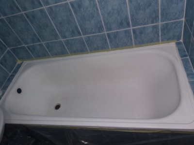 Реставрация старой стальной  ванны в Тернополе